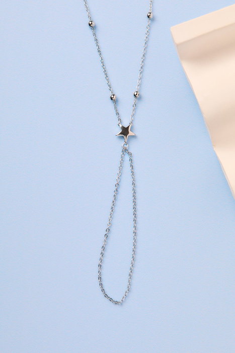 Heliophilia Silver Cadena de Metal Plata CSHM9958G